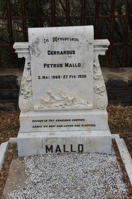 MALLO Gerhardus Petrus 1868-1930
