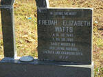 WATTS Fredah Elizabeth 1945-1998