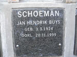 SCHOEMAN Jan Hendrik Buys 1924-1999