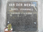 MERWE Sarel Johannes, van der 1920-2005