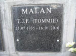 MALAN T.J.F. 1935-2010