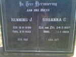 DIEDERICKS Henning J. 1890-1932 & Susanna C. van ZYL 1897-1969