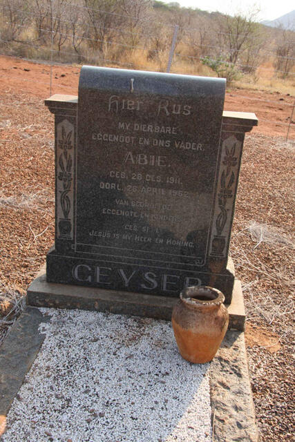 GEYSER Abie 1911-1962