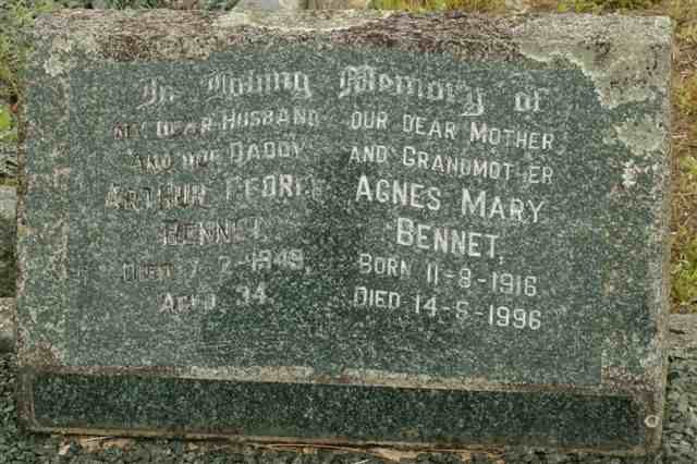 BENNET Arthur George  -1949 & Agnes Mary 1916-1996