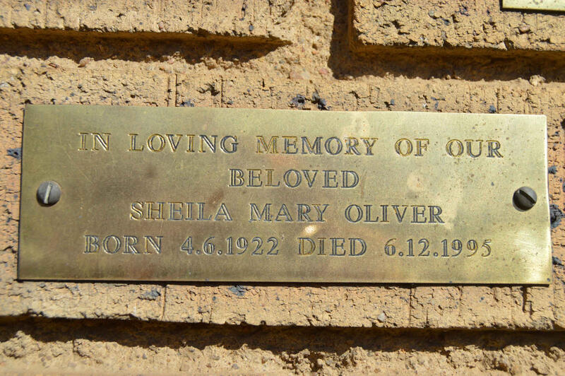 OLIVER Sheila Mary 1922-1995