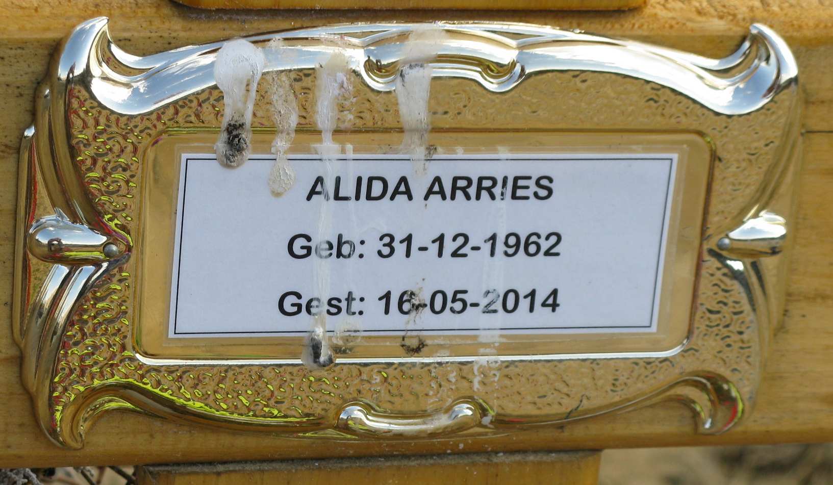 ARRIES Alida 1962-2014