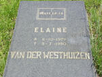WESTHUIZEN Elaine, van der 1979-1980