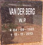 BERG W.P., van der 1985-2013