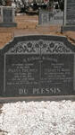 PLESSIS Paulus Philippus, du 1864-1945 & Elizabeth Maria VORSTER 1874-1961