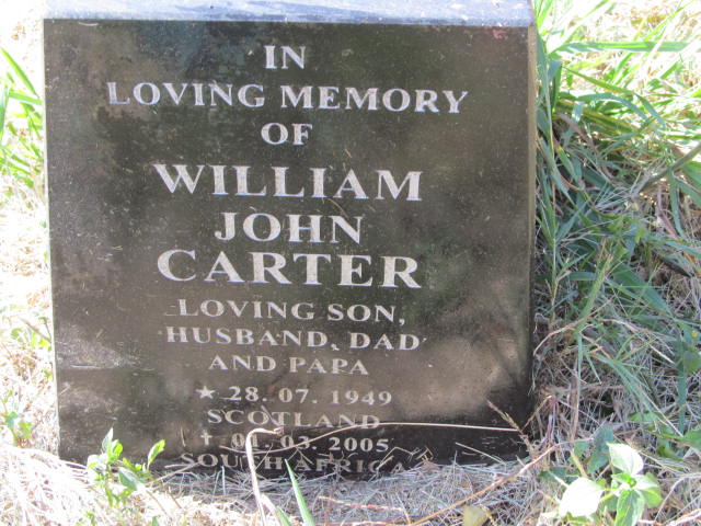CARTER William John 1949-2005