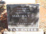 ENTER Martha E.P., van 1931-1992