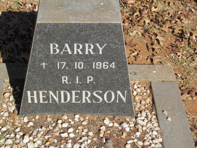 HENDERSON Barry -1964