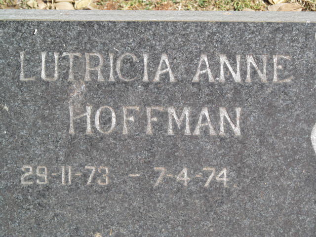 HOFFMAN Lutricia Anne 1973-1974