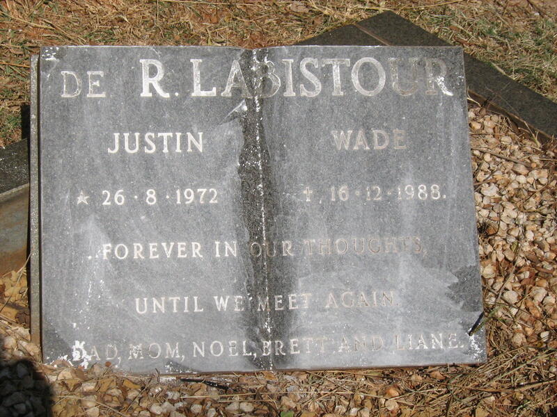 LABISTOUR Justin Wade, de R. 1972-1988