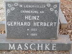MASCHKE Heinz Gerhard Herbert 1922-1989