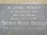BADGER Esther Marie 1908-1967