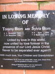 BLOM Tommy 1923-1996 & Sylvia 1926-2013