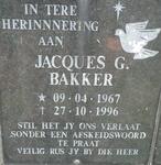 BAKKER Jacques G. 1967-1996