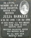 BARKLEY Julia 1958-1998