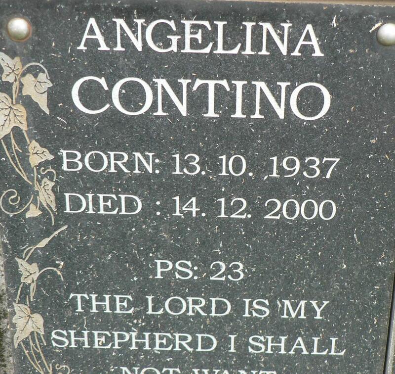 CONTINO Angelina 1937-2000