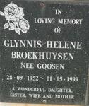 BROEKHUYSEN Glynnis Helene nee GOOSEN 1952-1999