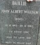 BAILLIE John Albert William 1912-1982