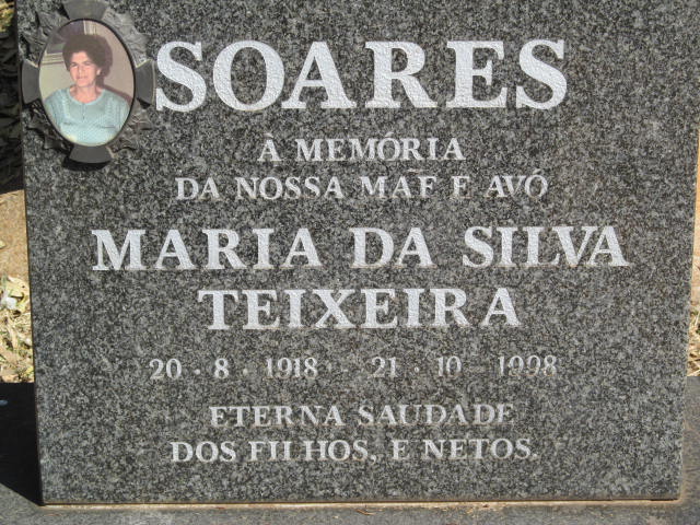 SOARES Maria da Silva Teixeira 1918-1998