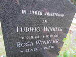 WINKLER Ludwig 1913-1969 & Rosa 1925-2015