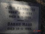 DASHWOOD John 1857-1938 & Sarah Maud -1899
