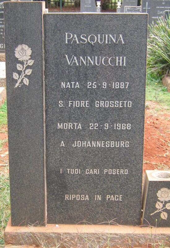 VANNUCCHI Pasquina 1887-1968