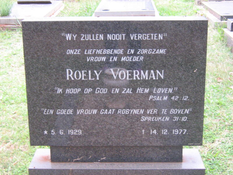 VOERMAN Roely 1929-1977