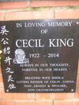 KING Cecil 1922-2014
