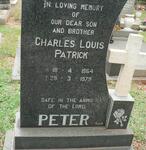 PETER Charles Louis Patrick 1954-1979