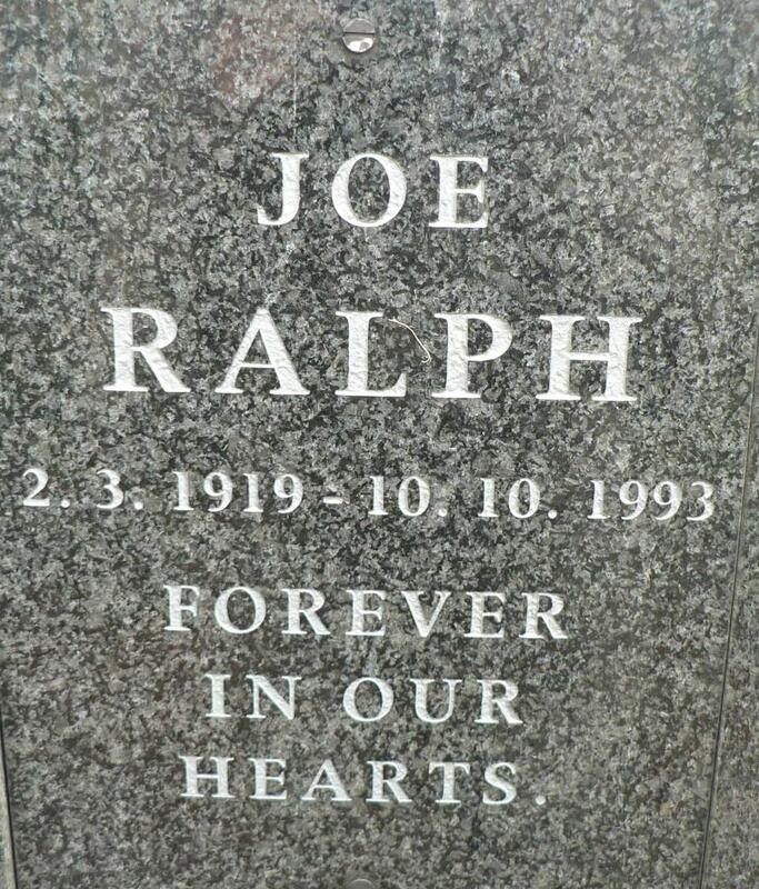 RALPH Joe 1919-1993