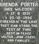 PORTER Brenda nee WILCOCK 1931-1995