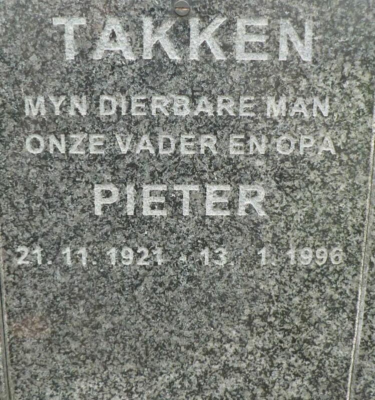 TAKKEN Pieter 1921-1996