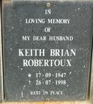 ROBERTOUX Keith Brian 1947-1998