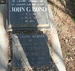 BOND John G. 1911-1977 & Iris Ursula 1919-1992