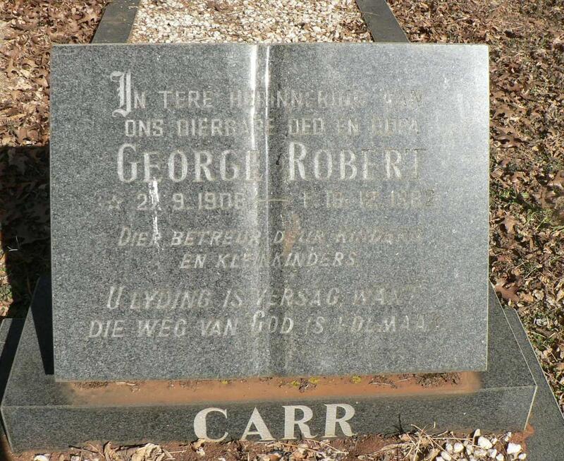 CARR George Robert 1908-1982