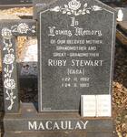 MACAULAY Ruby Stewart 1892-1983
