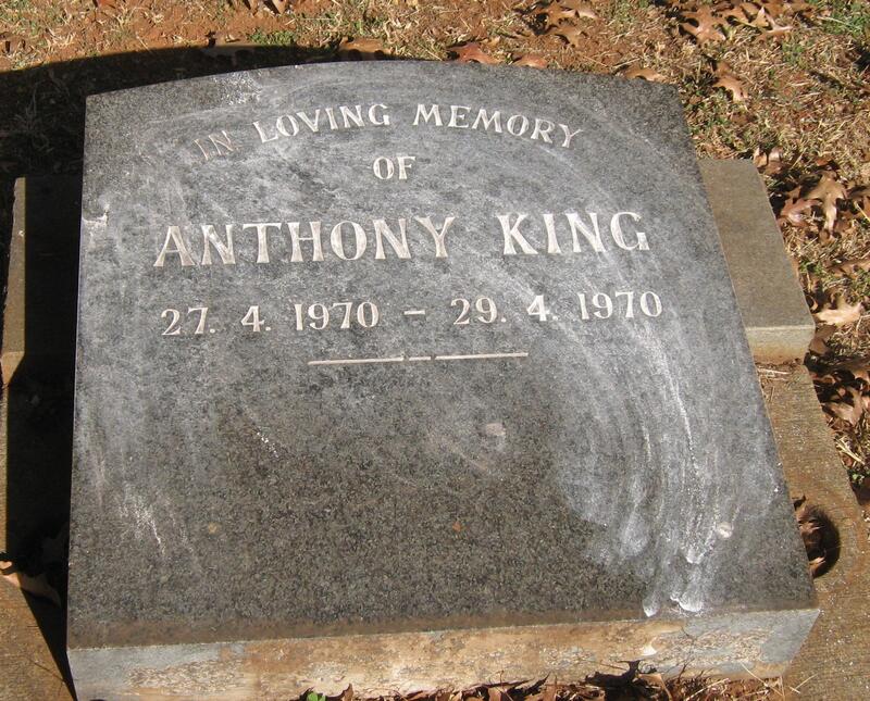 KING Anthony 1970-1970