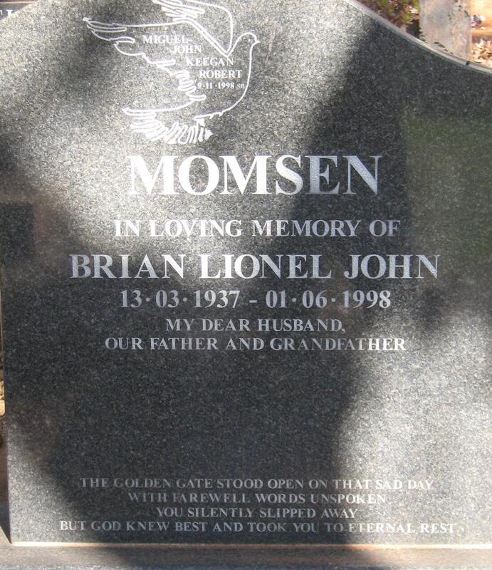 MOMSEN Brian Lionel John 1937-1998