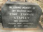 STAPLEY Esmé Evansee nee LEDEBOER -1983