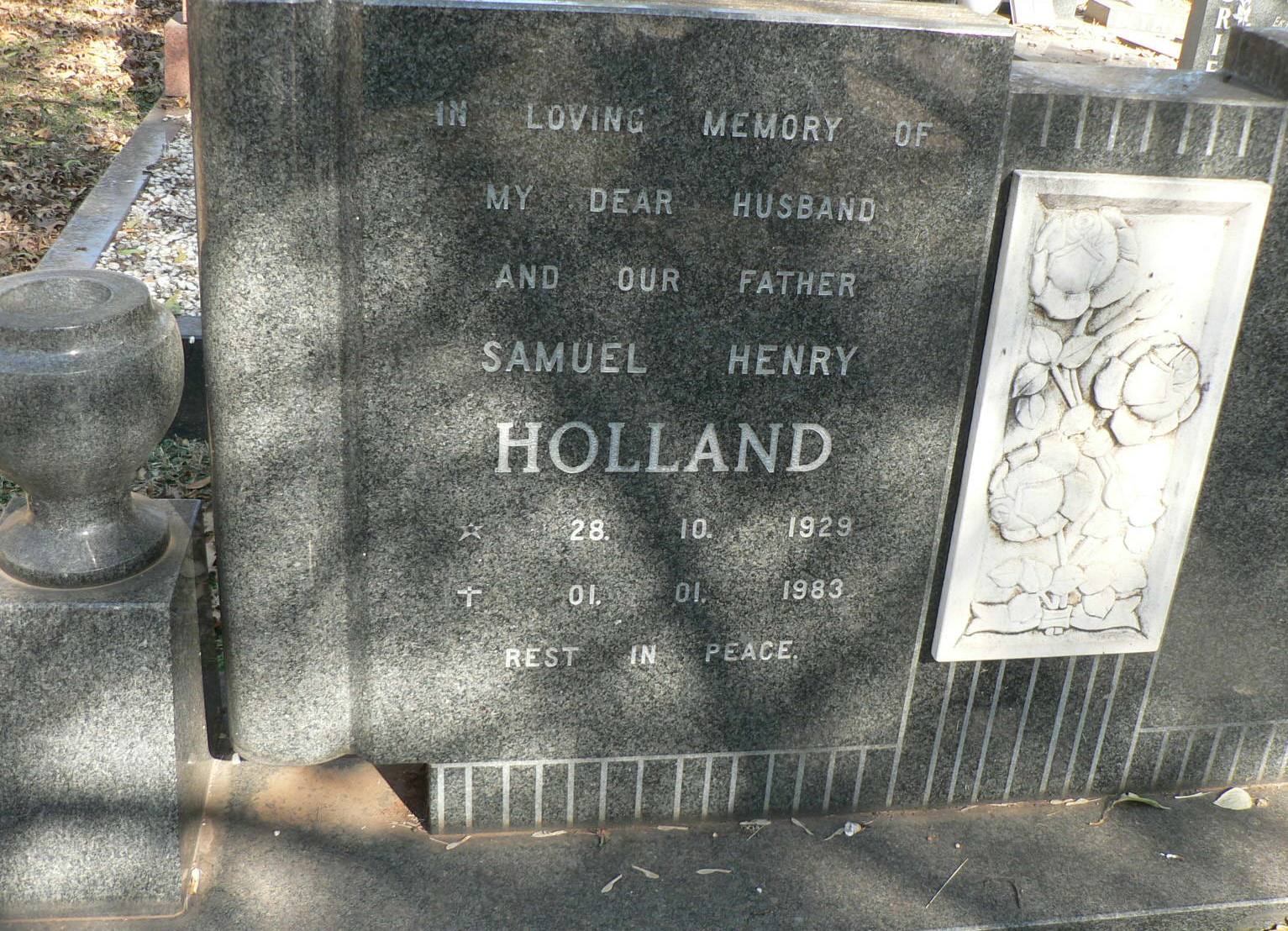 HOLLAND Samuel Henry 1929-1983