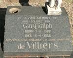 VILLIERS Gary Ralph, de 1962-1966