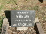 RENSBURG Mary Ann, van 1959-1959