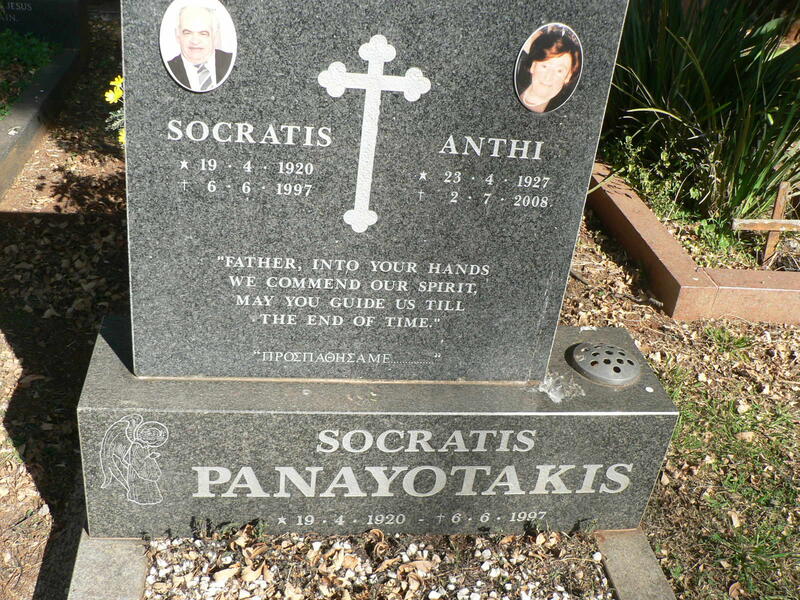 PANAYOTAKIS Socratis 1920-1997 & Anthi 1927-2008