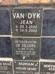 DYK Jean, van 1932-2002