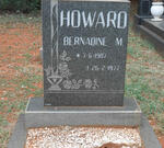 HOWARD Bernadine M. 1907-1977
