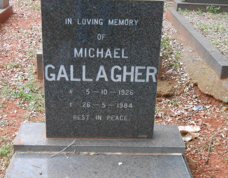 GALLAGHER Michael 1926-1984